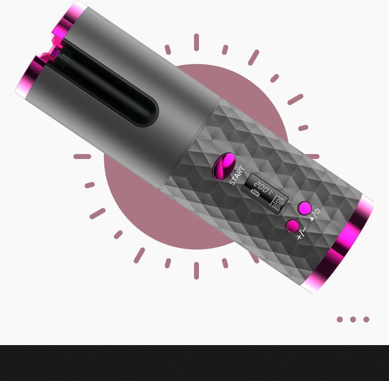 现货电动卷发器无线充电卷发棒全自动造型便携美发器跨境卷发器详情16