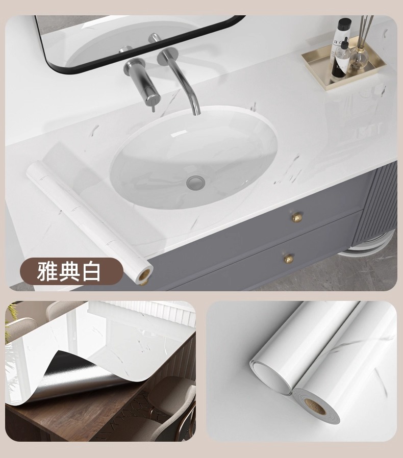 大理石厨房防油贴纸耐高温瓷砖墙贴油烟机橱柜灶台防水防油自粘详情19