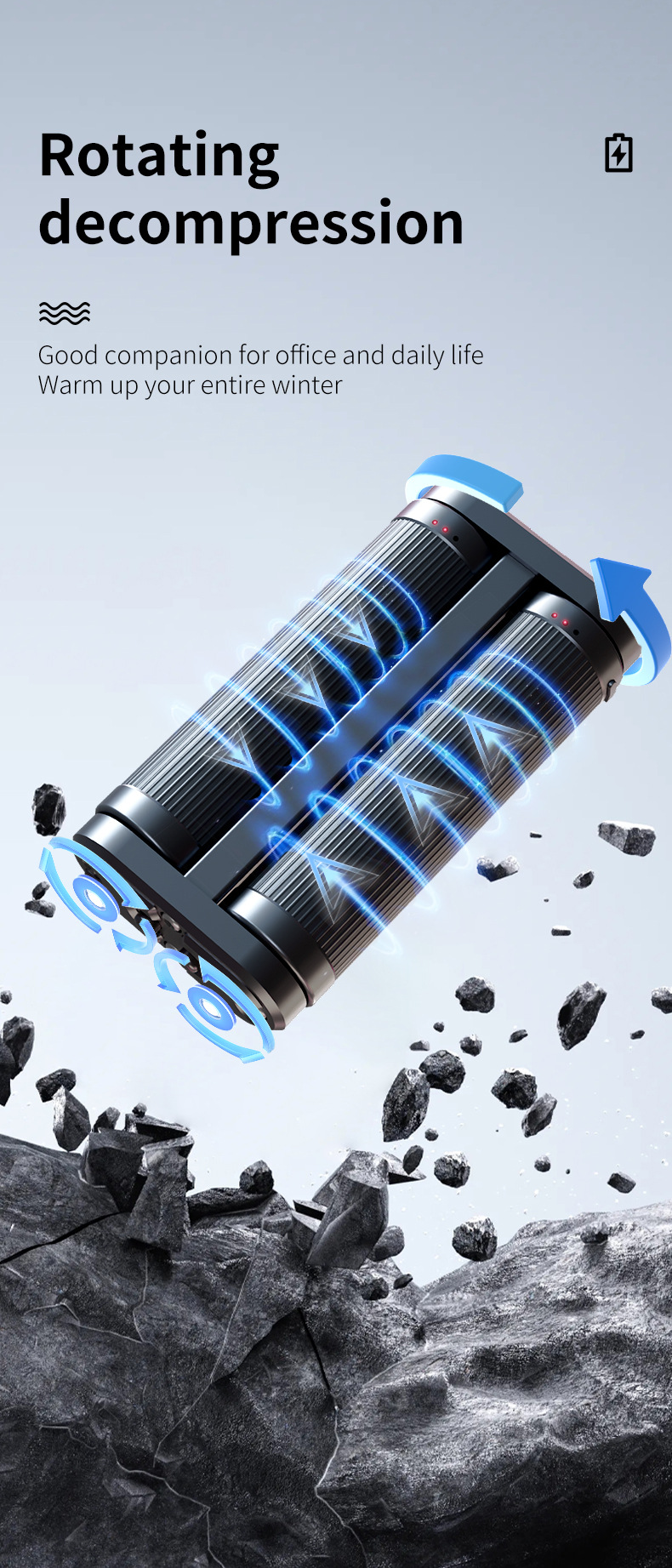 外贸工厂直供磁吸暖手宝二合一USB分体式暖脚宝恒温便携式充电款详情3