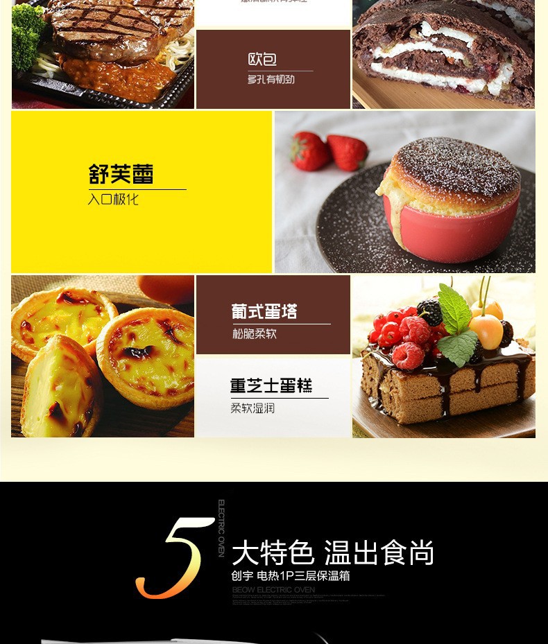 Commercial desktop four-layer insulated cabinet, stainless steel tempered glass cabinet, constant-temperature display cabinet for cooked food, hamburger and breakfast shops pic 3