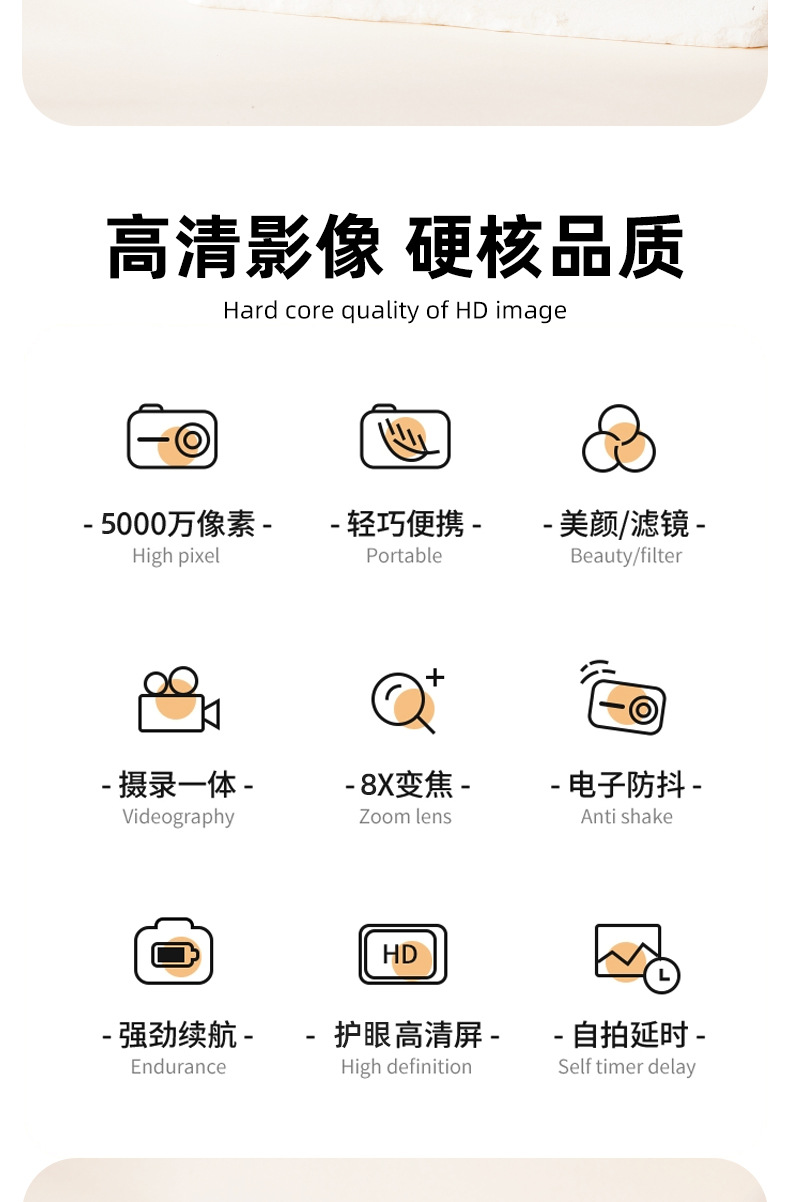 9600W像素高清ccd相机复古数码旅游照相机学生拍立得摄影可传手机详情4