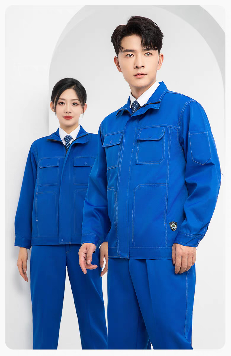 春秋季防水防静电防酸碱工作服套装男女劳保服耐磨耐脏耐腐蚀工装详情7