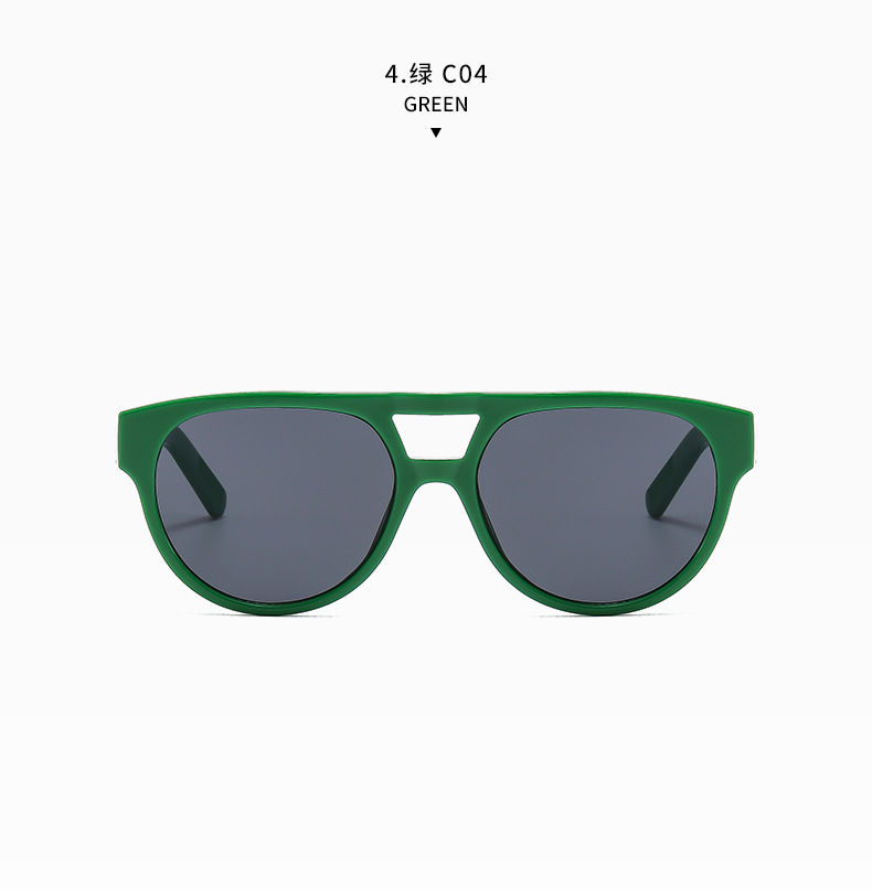 2024年双梁嘻哈开车司机蛤蟆防紫外线墨镜男时尚潮搭防蓝光平光镜详情15