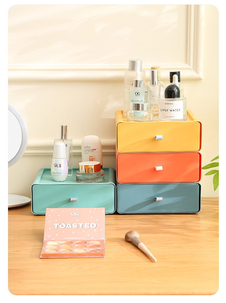 Drawer-type desktop storage box, storage box, office desk rack, organizing cabinet, wholesale organizing box pic 15