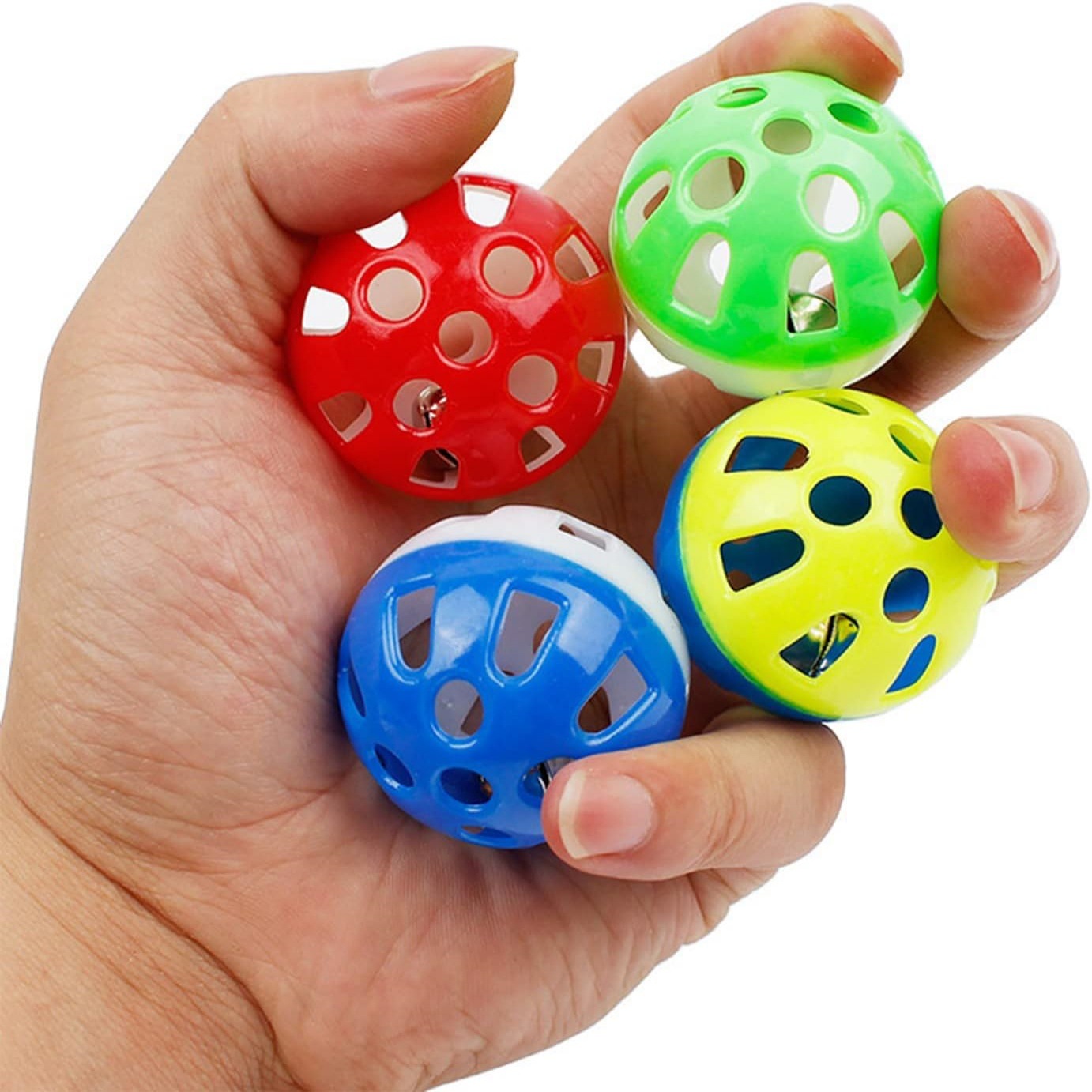 3.8cm hollowed-out bell ball factory direct sales, cat self-entertainment and boredom cat toys, best-selling cat teasing balls on Amazon pic 9