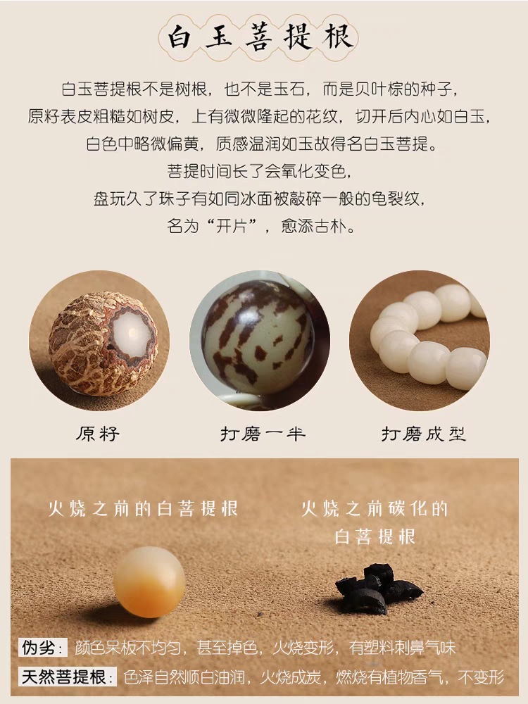 小红书炭烤猫爪菩提手串搭配风化菩提跑环手搓棉线流苏绕指柔手持详情1
