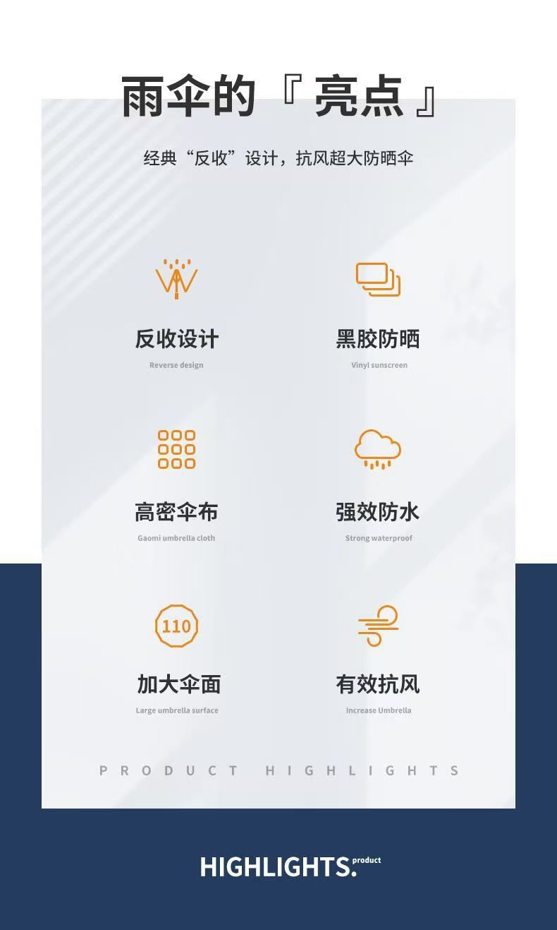 手动加大12骨雨伞折叠高级感黑胶伞晴雨两用伞防晒伞太阳伞遮阳伞详情4