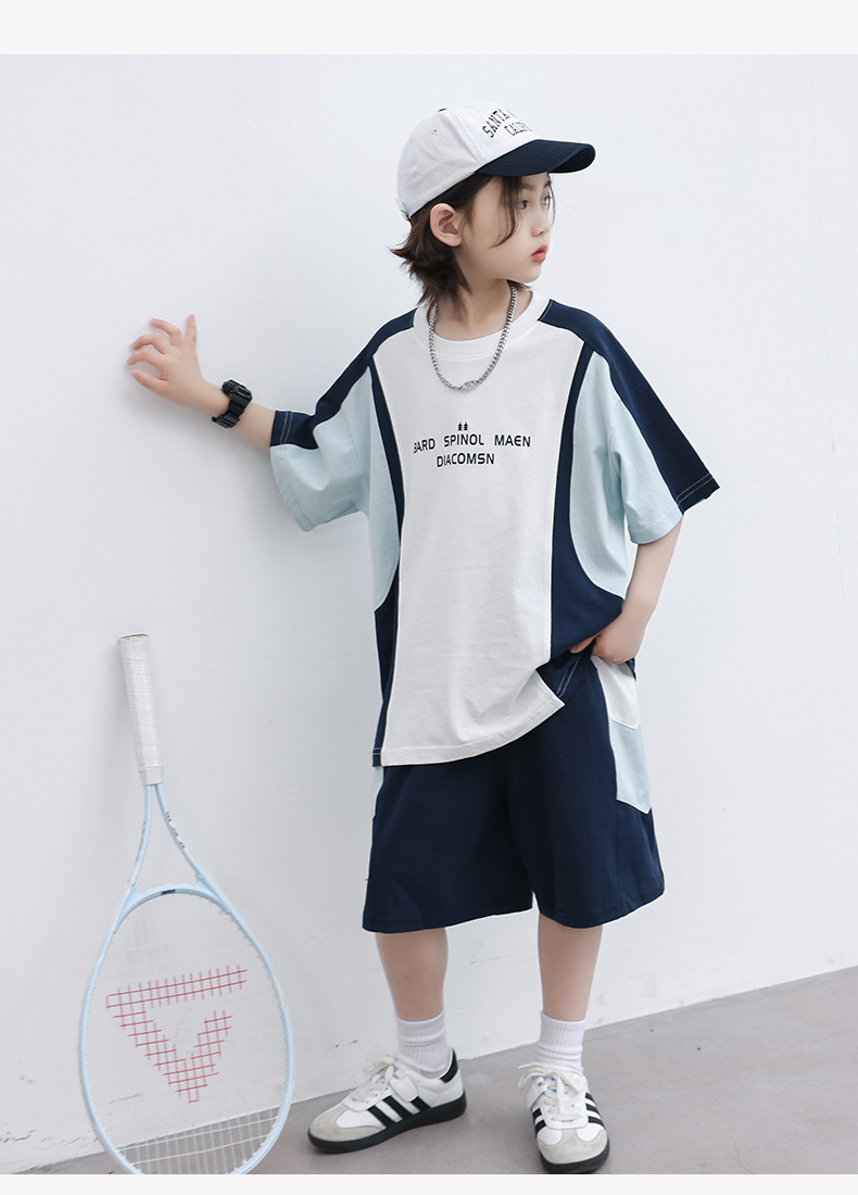 男童夏装运动短袖套装2025新款中大儿童夏季炸街夏款男孩两件套潮详情14