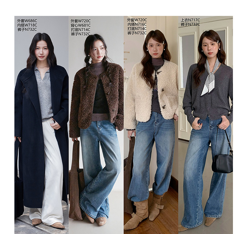 【 Denim Simple】 Ge Ming Korean Commuter straight-leg jeans for Women 2025 Autumn New Style Long Pants N732C pic 17