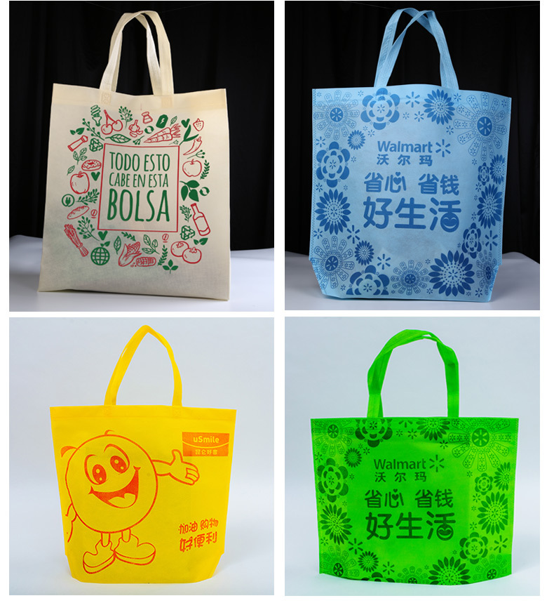 Customized eco-friendly non-woven fabric bags for clothing stores, thickened non-woven fabric handbags with film coating and logo printing pic 4