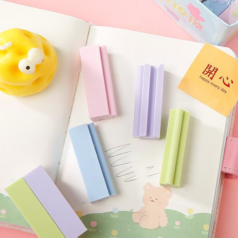 工厂直销批发创意积木拼装橡皮擦少屑擦得干净小学生专用彩色文具详情1