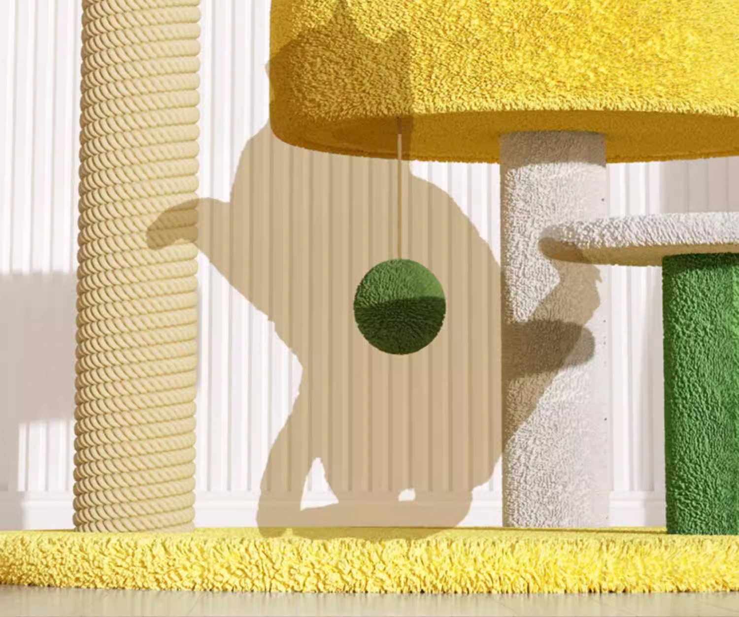 Cat climbing frame, cat bed, cat tree integrated cat scratch board, climbing column, small and non-occupying cat stand, space capsule, for cat toys BY pic 14
