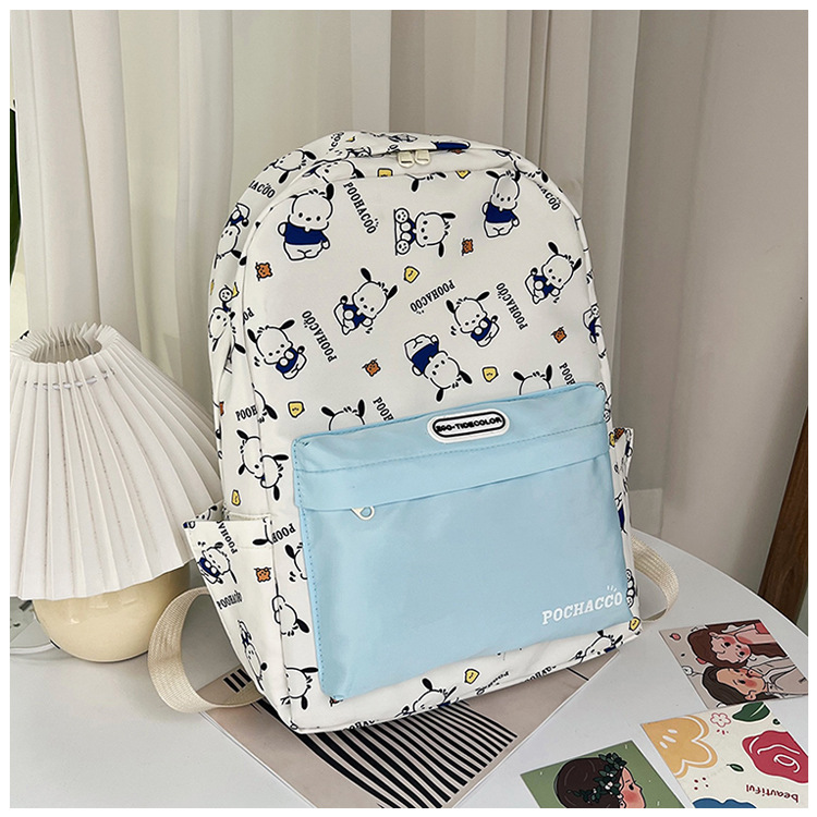 New cross-border cartoon printed schoolbag for junior high school girls, 2024 new high-appearance-level trendy casual backpack pic 23