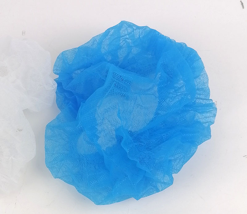 一次性帽子头套无纺布帽子厨房帽食品厂发网帽车间防尘透气条形帽详情8