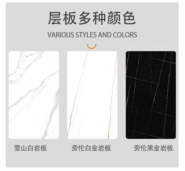 Food cart, trolley, three-story mobile trolley for restaurants and hotels, dining cart, household kitchen storage rack, seasoning rack pic 16