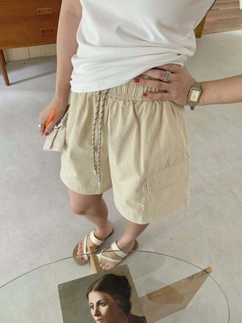 GAGD Japanese-style casual workwear shorts for women, Korean high-waisted loose, slimming, tight-waisted wide-leg shorts pic 19