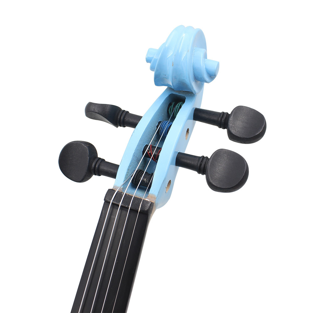 Factory direct sales of colored violins, wooden violins, beginners, adults and children practice solid wood violins (violin) pic 13