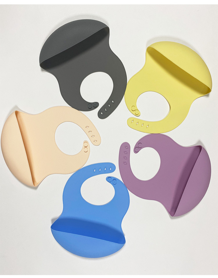 夏季防水婴儿硅胶围兜食品级轻薄口水围兜宝宝儿童辅食饭兜现货厂详情19