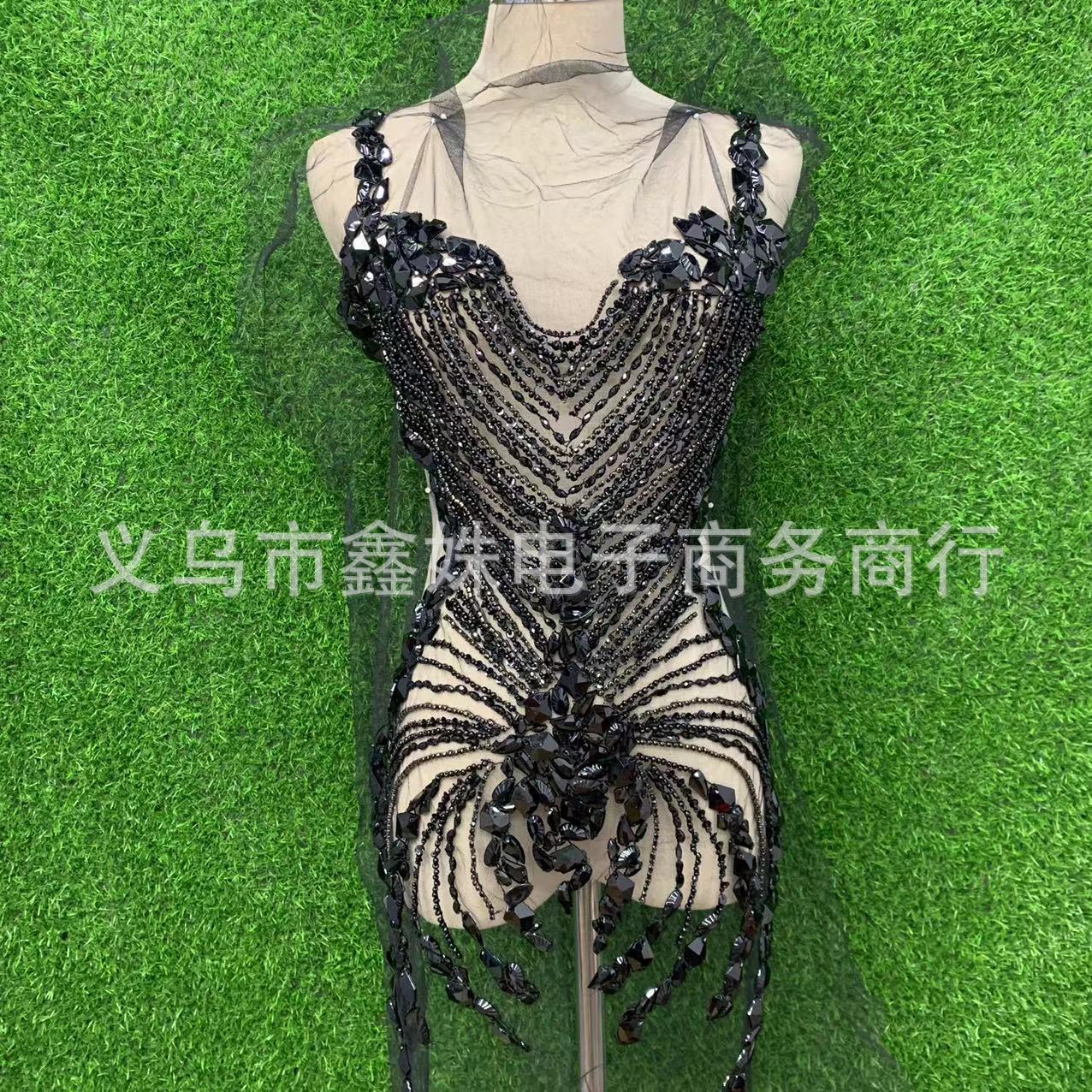 纯手工超大奢华亮片烫钻重工花片服装装饰配件详情8