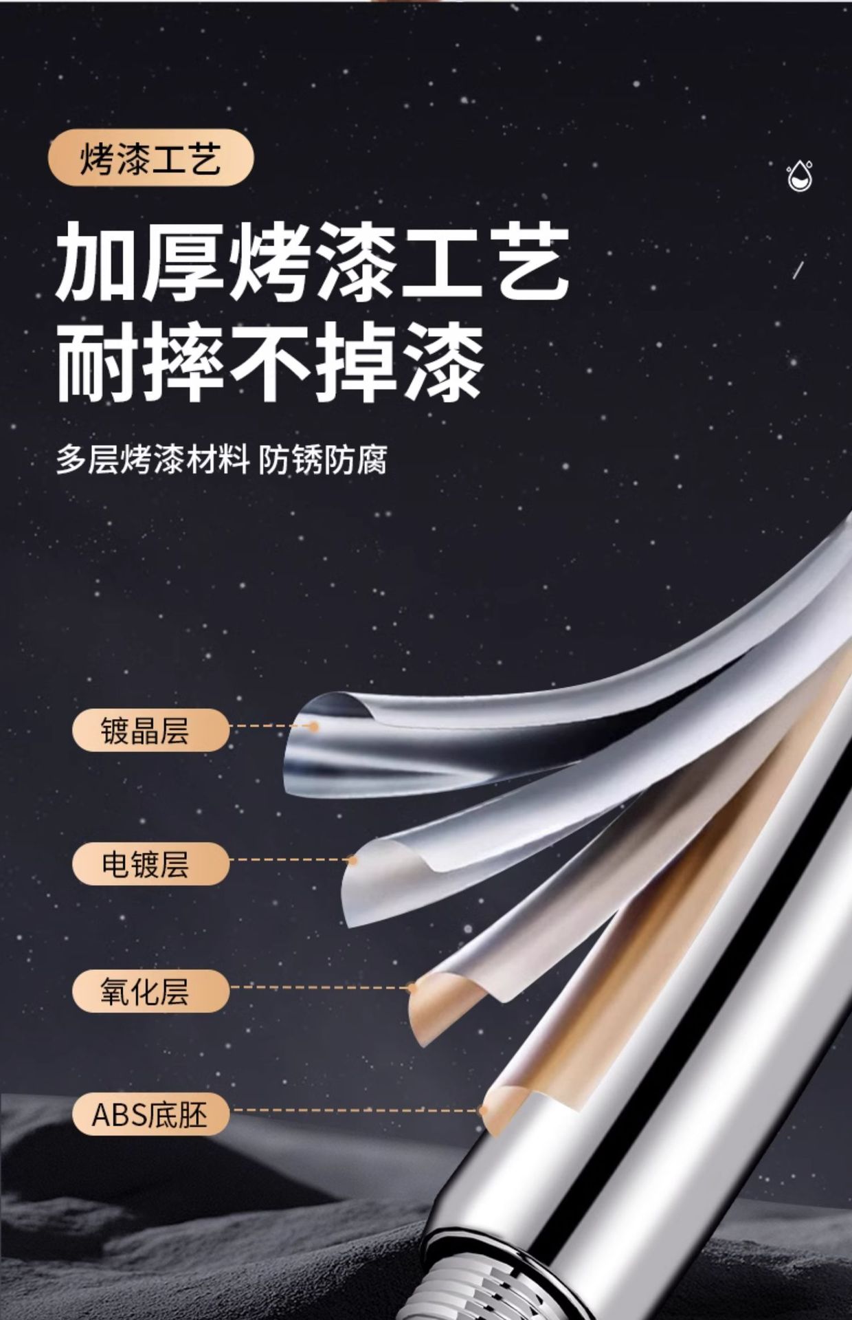 Pressurized shower head, super pressurized bathroom bathroom heater, shower head, rain shower, flower wine shower head set pic 18