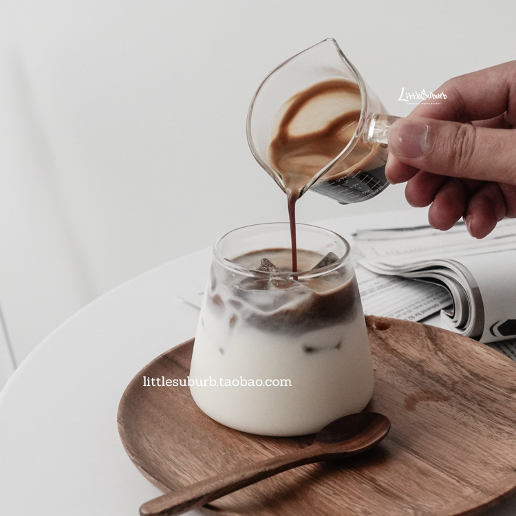 意式浓缩咖啡杯咖啡量杯玻璃带刻度咖啡萃取杯接液杯咖啡店专用杯详情13