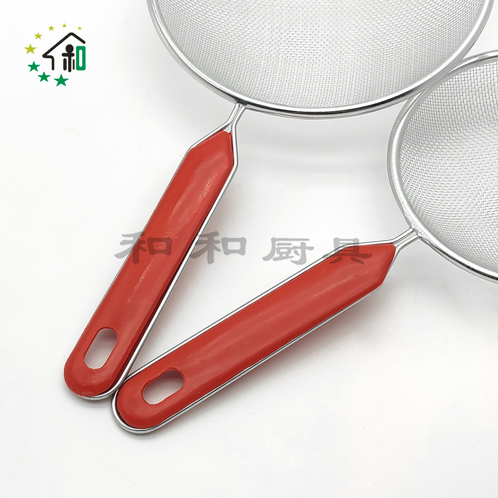 新品不锈钢线漏网漏家用双耳过滤油炸滤油漏勺厨房多用途油格批发网漏油格详情15