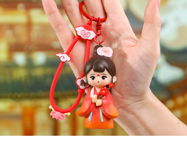 国色长歌钥匙扣 国潮古风古韵设计钥匙扣书包背包挂件挂饰批发详情17