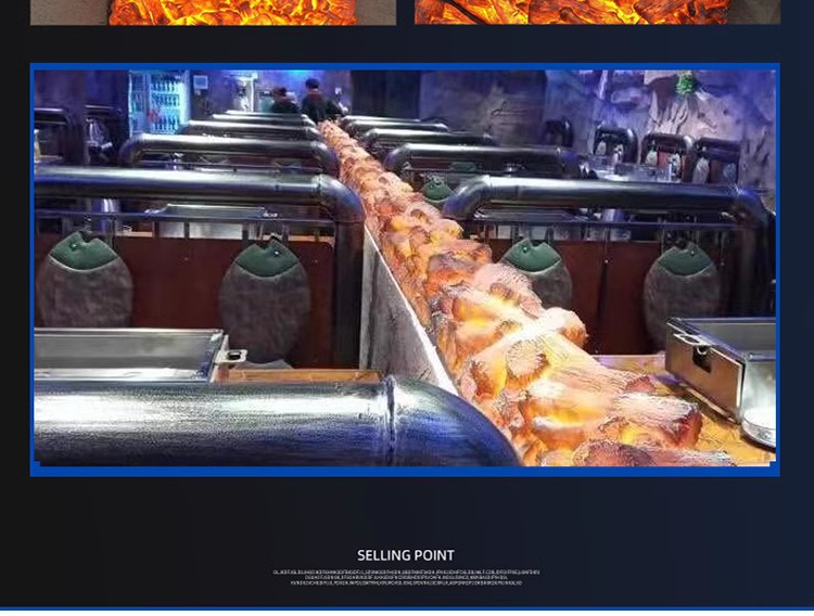 壁炉装饰品火山造型灯烧烤炉烧烤架子烤炉烧烤架详情9