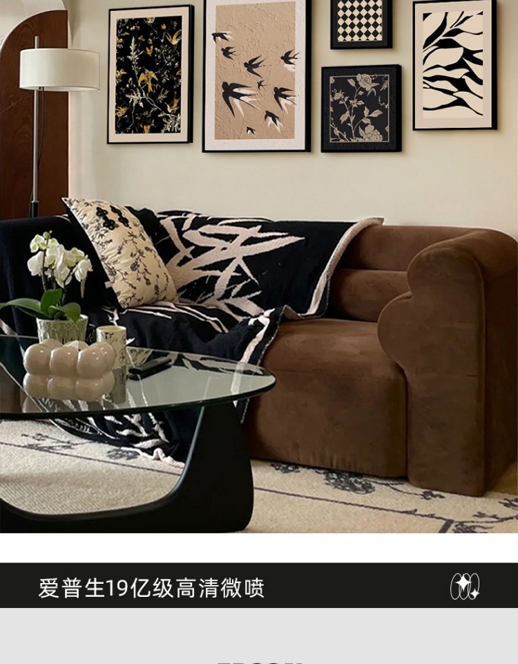 中古风客厅组合装饰画法式复古挂画美式高级感沙发背景墙艺术壁画详情11