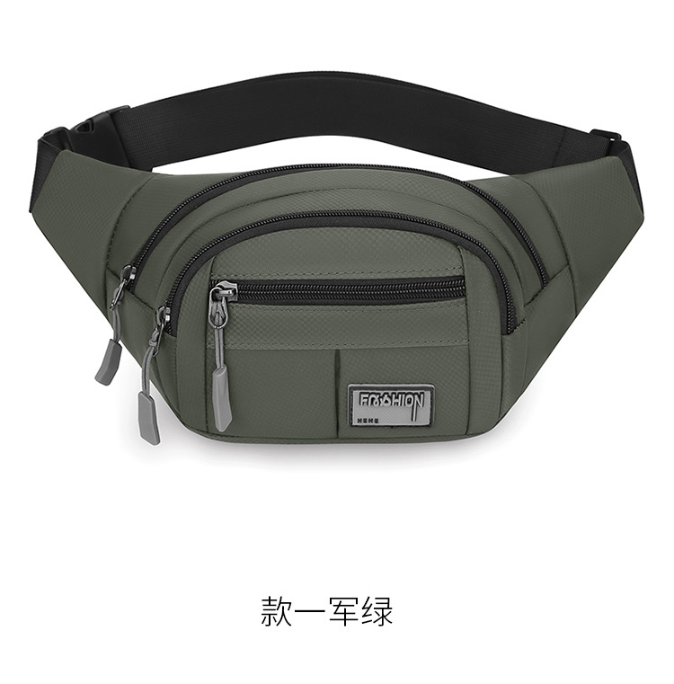 休闲户外运动多功能登山腰包简约便携防水耐磨单肩斜挎胸包专跨境详情24