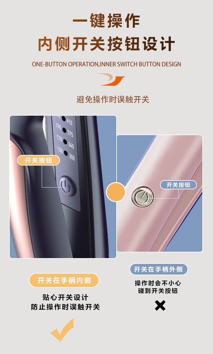 科美男女通用速热加宽电夹板沙龙级懒人大波浪卷发棒内扣卷直发器详情7