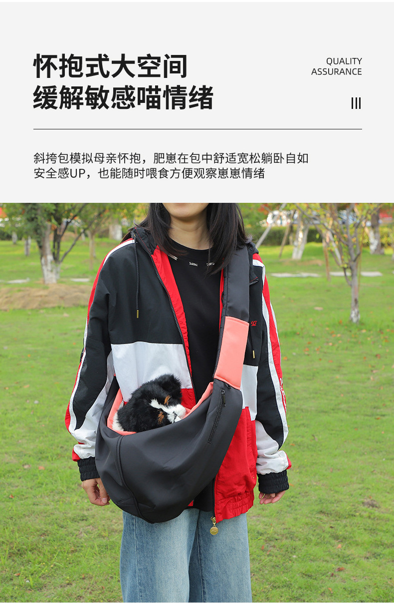 Rongka Pet Cross-border Solid Color Pet Tote Bag, composite fabric Large capacity single-shoulder bag, large capacity personalized portable cat and dog pet bag pic 4