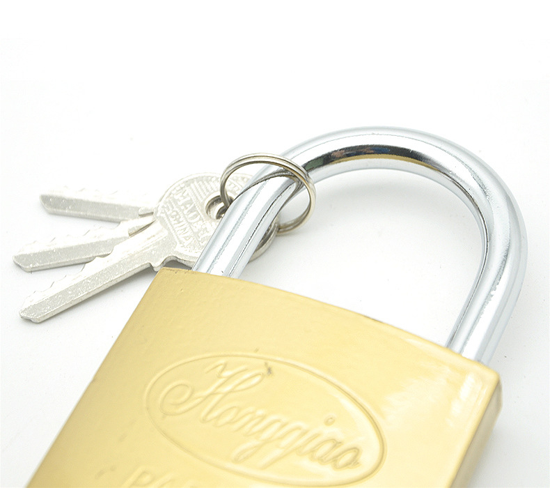 Genuine wholesale imitation copper padlocks, full-opening padlocks, anti-theft and anti-rust, iron padlock heads for gates, small padlocks for dormitories, luggage pic 37