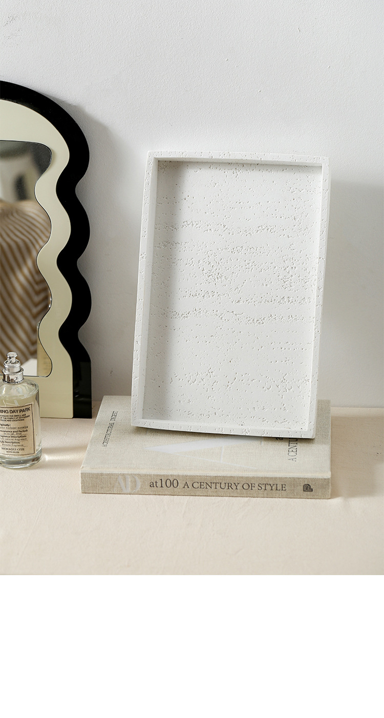 Wabi-sabi wind Tunnel Stone Storage seven-piece set: mouthwash cup, toothbrush holder, lotion bottle, perfume bottle, soap dish tray, washbasin pic 15