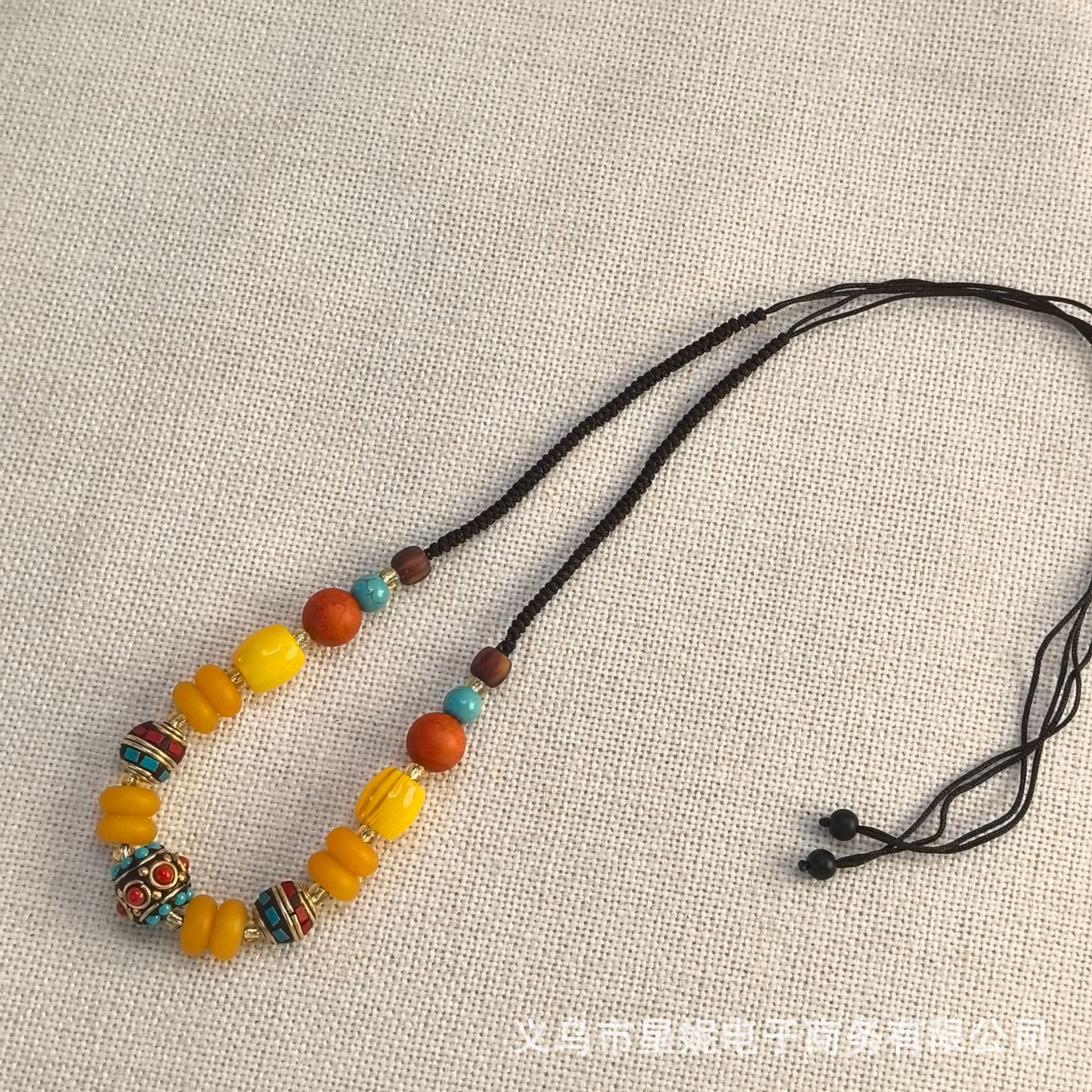 Colorful bead necklace for women, short and elegant pearl lanyard jewelry, classic necklace, fashionable and versatile pic 12