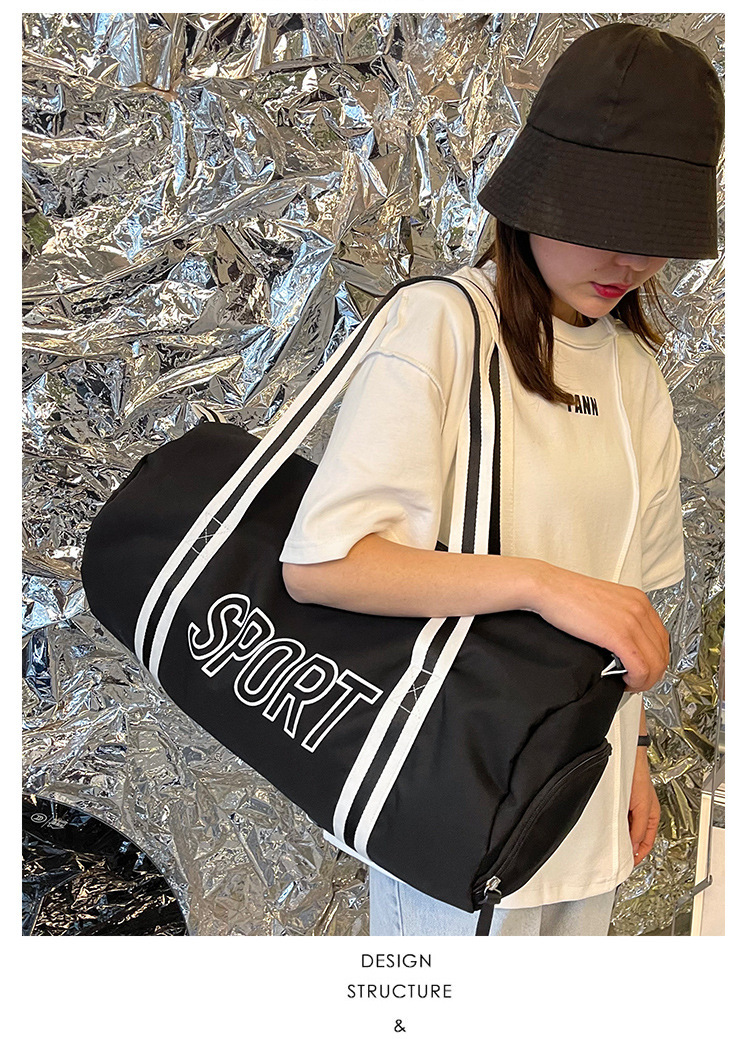 T-shaped hand-held large-capacity travel bag, lightweight business trip fitness bag, luggage waiting for delivery storage bag, short-distance travel luggage bag, durable and portable travel bag pic 21