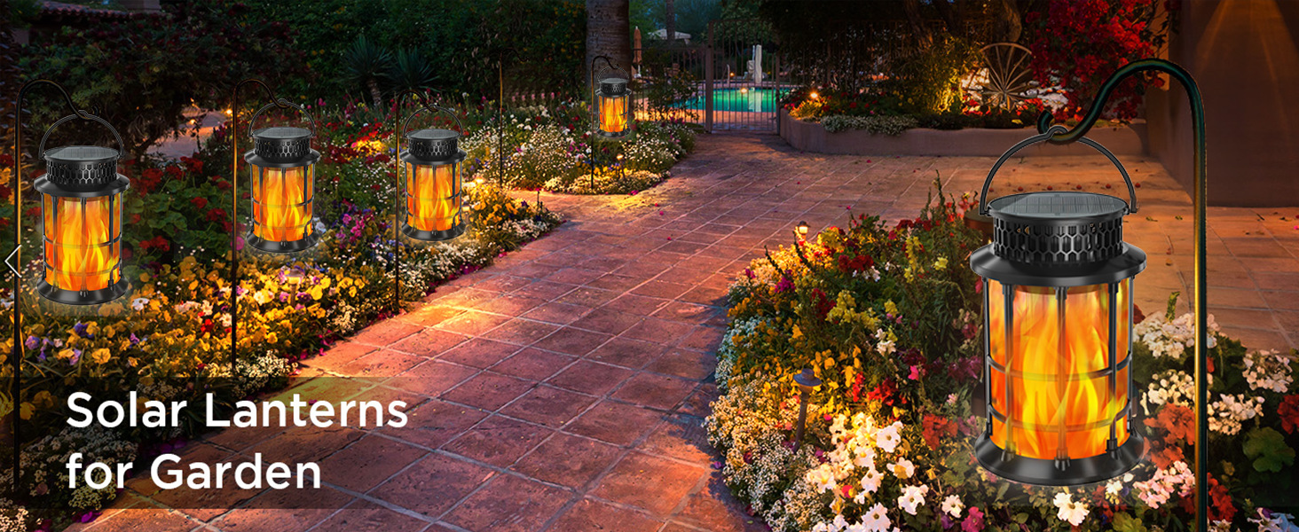 跨境新款太阳能火焰灯户外花园草坪景观装饰灯小夜灯天黑自动亮详情5