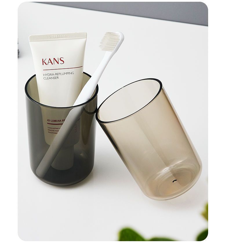 漱口杯简约刷牙杯子创意透明个性情侣牙杯家用加厚塑料洗漱牙缸杯详情11