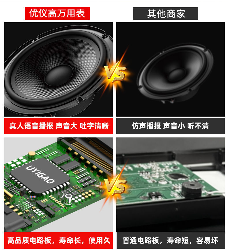 语音播报多用表DT9205A高精度防烧语音万能表全自动表维修电工详情2