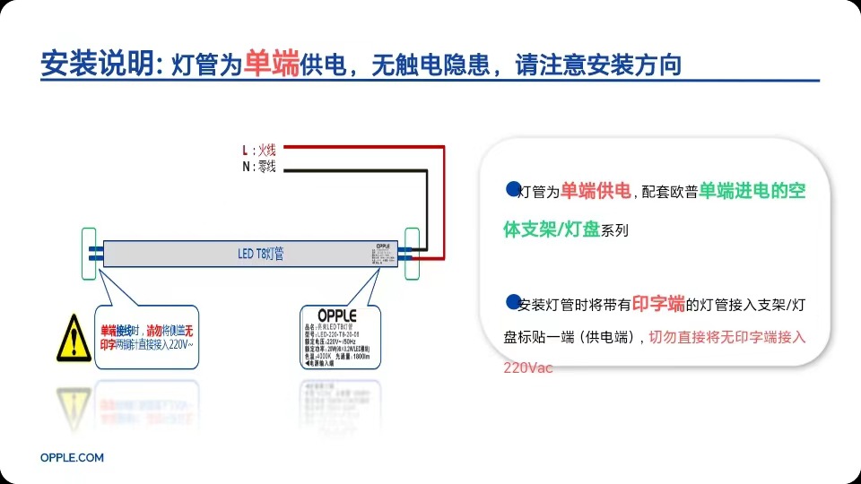 欧普led灯管t8全套一体化工厂车间超亮1.2米节能双端玻璃支架灯管详情33