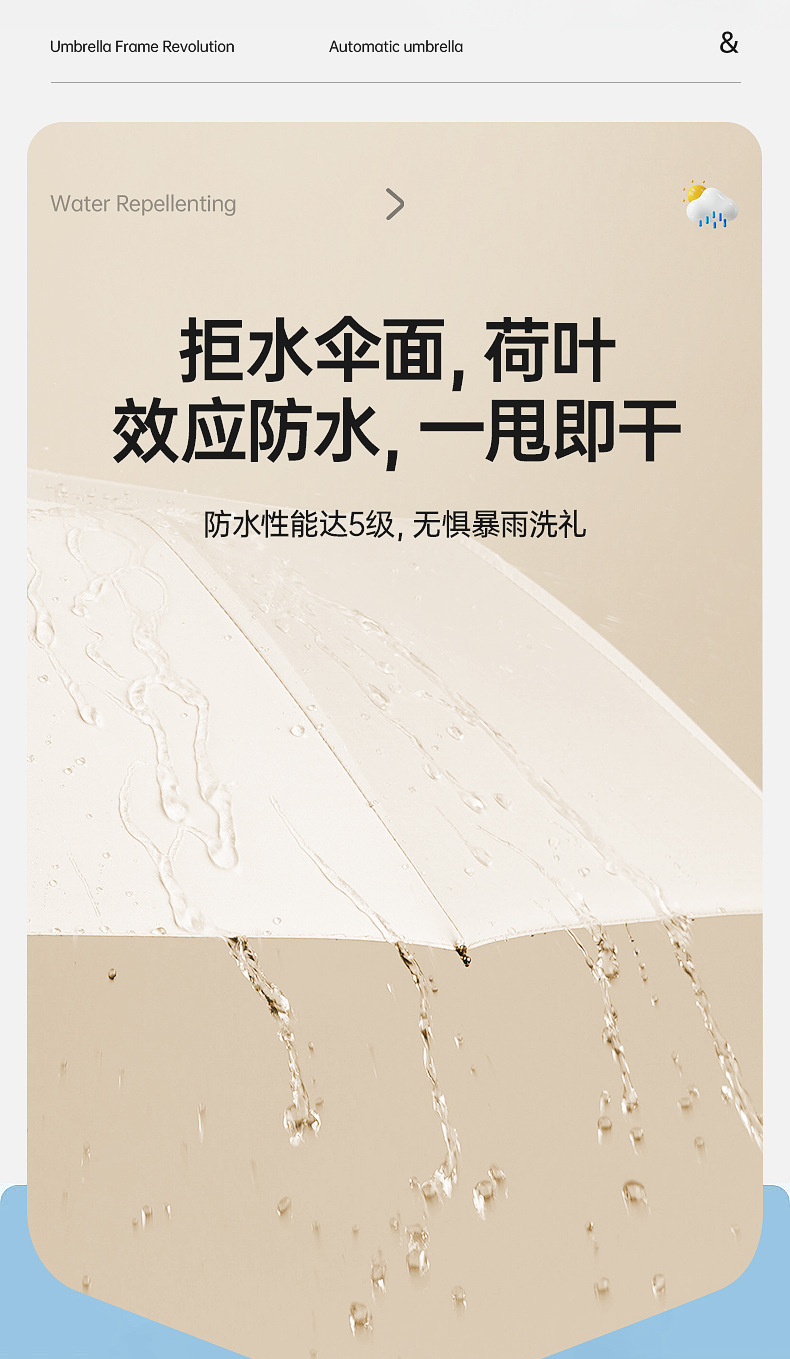 三折24骨全自动雨伞大号黑胶遮阳伞防晒批发太阳伞折叠晴雨伞定制详情13