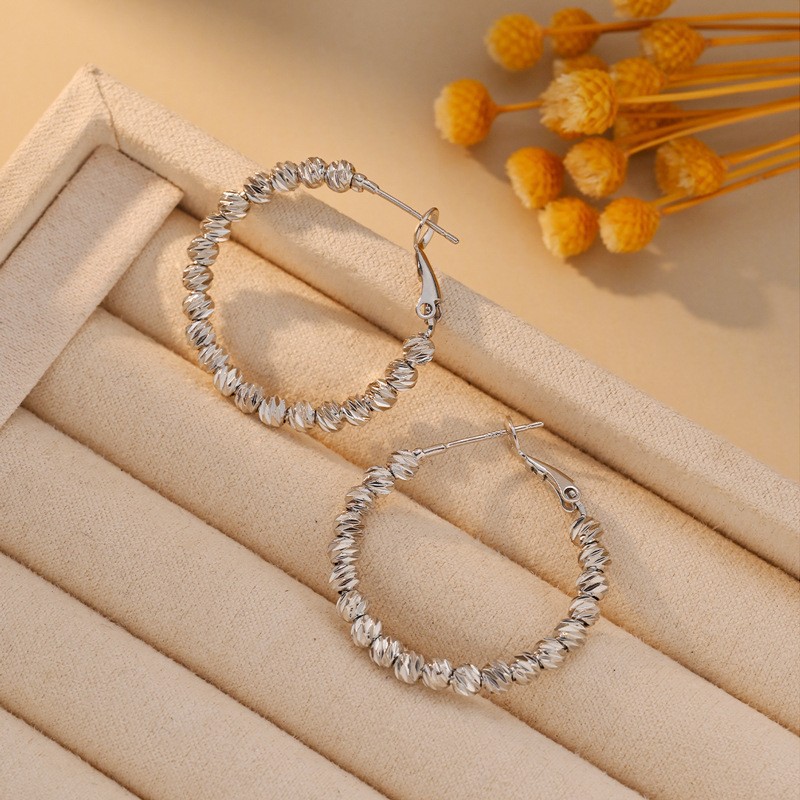 日韩精致简约耳圈爆款时尚百搭高级感素圈耳环气质通勤冷淡风耳扣详情41