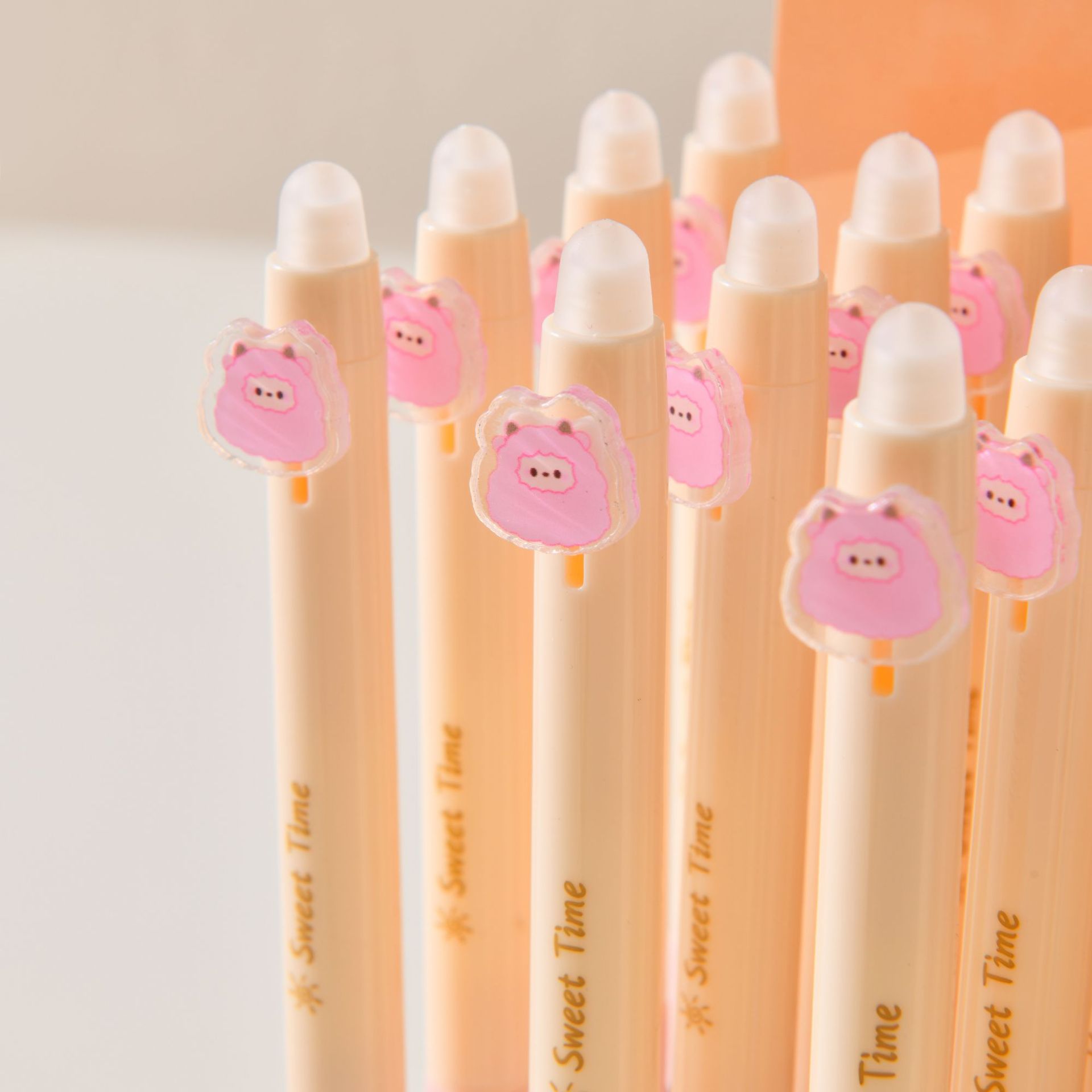 创意熊猫卡通速干可擦笔学生中性笔高颜值办公学习文具贴纸详情5