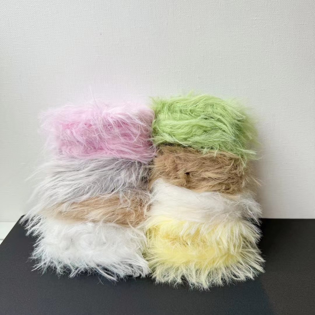 工厂直供 新款25mm长貂毛扭扭棒毛绒羊毛毛条手工diy扭棒小狗玩偶详情9