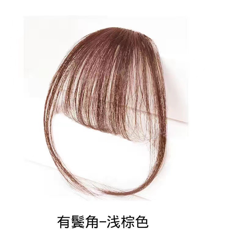 八字刘海发片女头顶补发增发量蓬松前额无痕修颜法式假刘海详情14