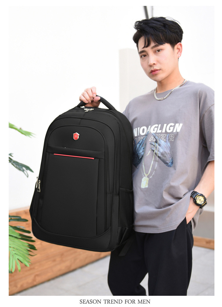 Cross-border LOGO printable backpacks for men, large-capacity waterproof travel, business trips, business computers, travel backpacks for men pic 12