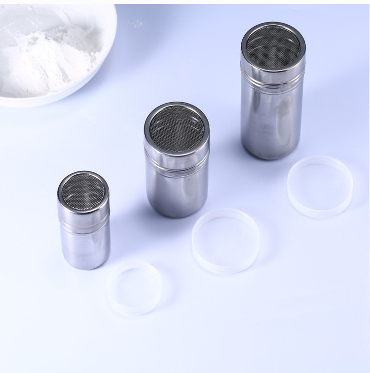撒粉器带盖可可粉咖啡粉不锈钢撒粉筒撒粉罐精细网纱式桶调味瓶详情5