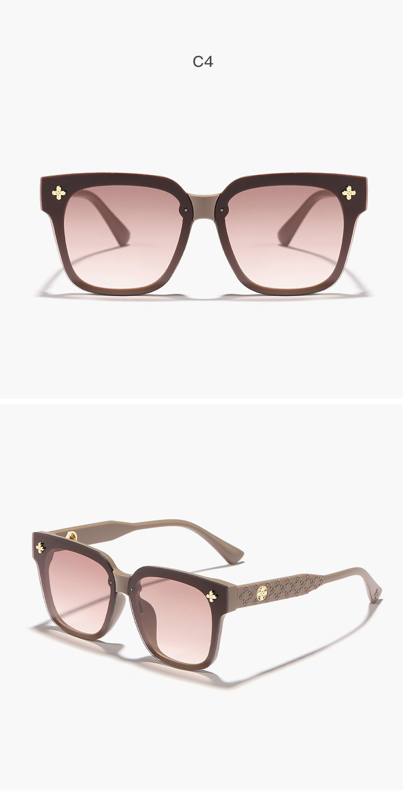 跨境墨镜女夏防紫外线太阳眼镜男士2024潮流新款时尚圆脸网红眼镜详情11