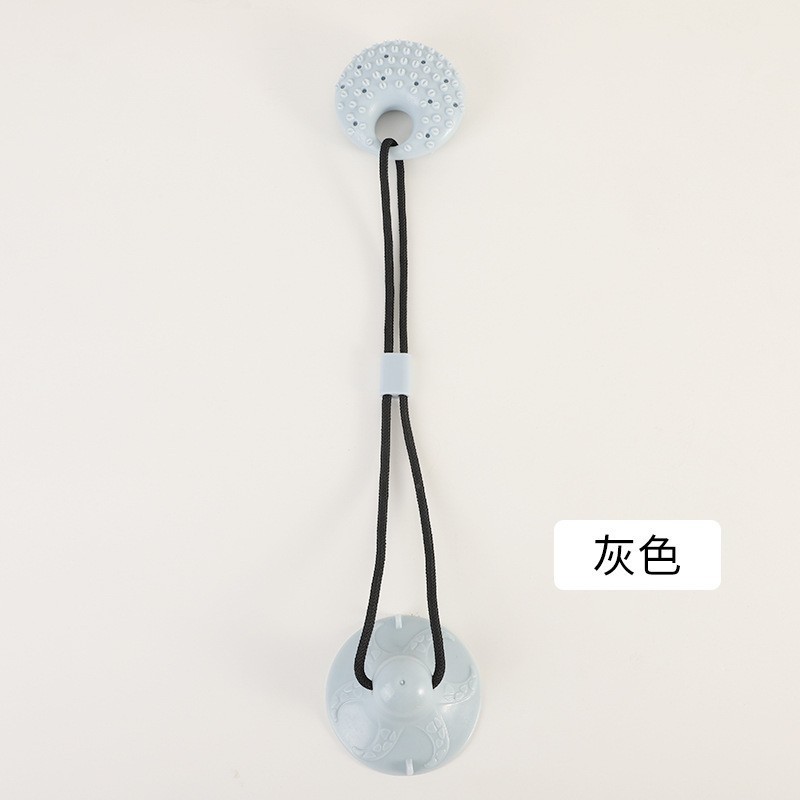 跨境宠物拉力吸盘狗狗耐撕咬磨牙训练漏食球自嗨互动解闷洁齿玩具详情10