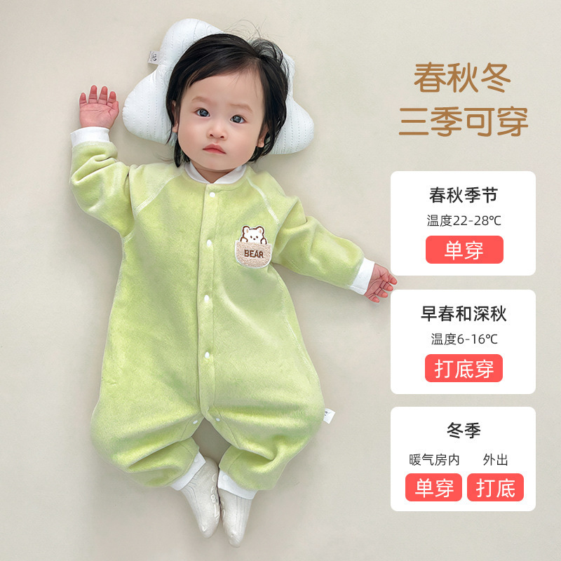 婴儿马甲春秋款舒绒棉宝宝无袖衣服婴幼儿坎肩秋冬季新生儿小马夹详情8